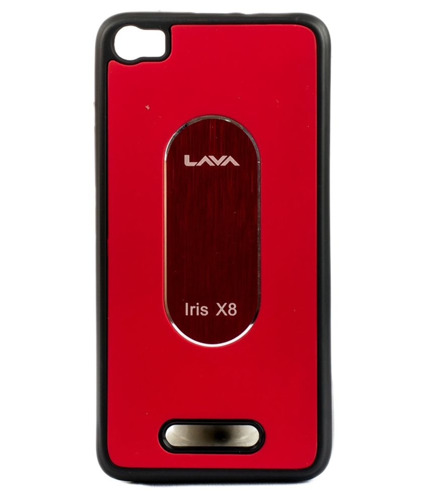Ofm Back Cover For Lava Iris X8 Red Buy Ofm Back Cover For Lava