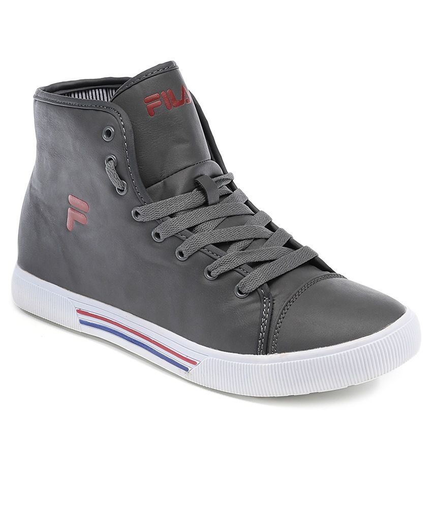 fila gray shoes