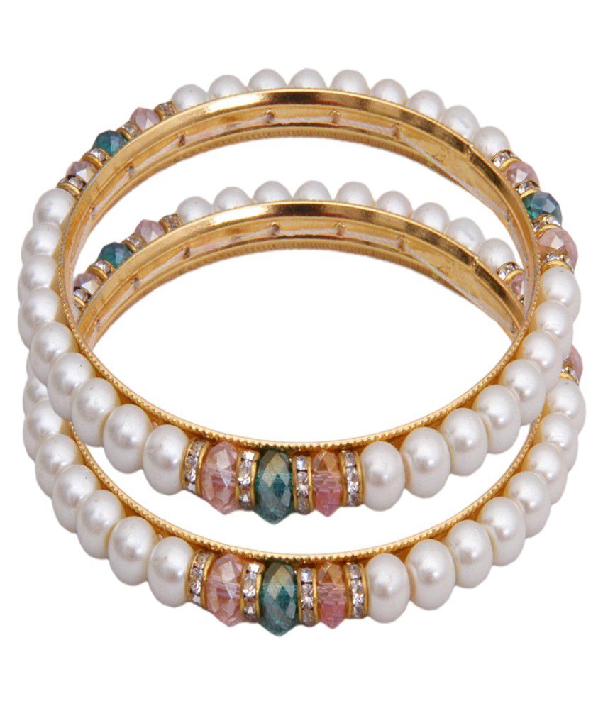 Designer Jewellery Casual Hit Pearls Bangles: Buy Classique Designer ...