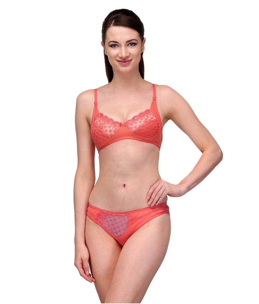 Buy Softskin Orange Bra & Panty Sets Online at Best Prices in India