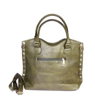 Bd Green Zipped Premium Shoulder Bag