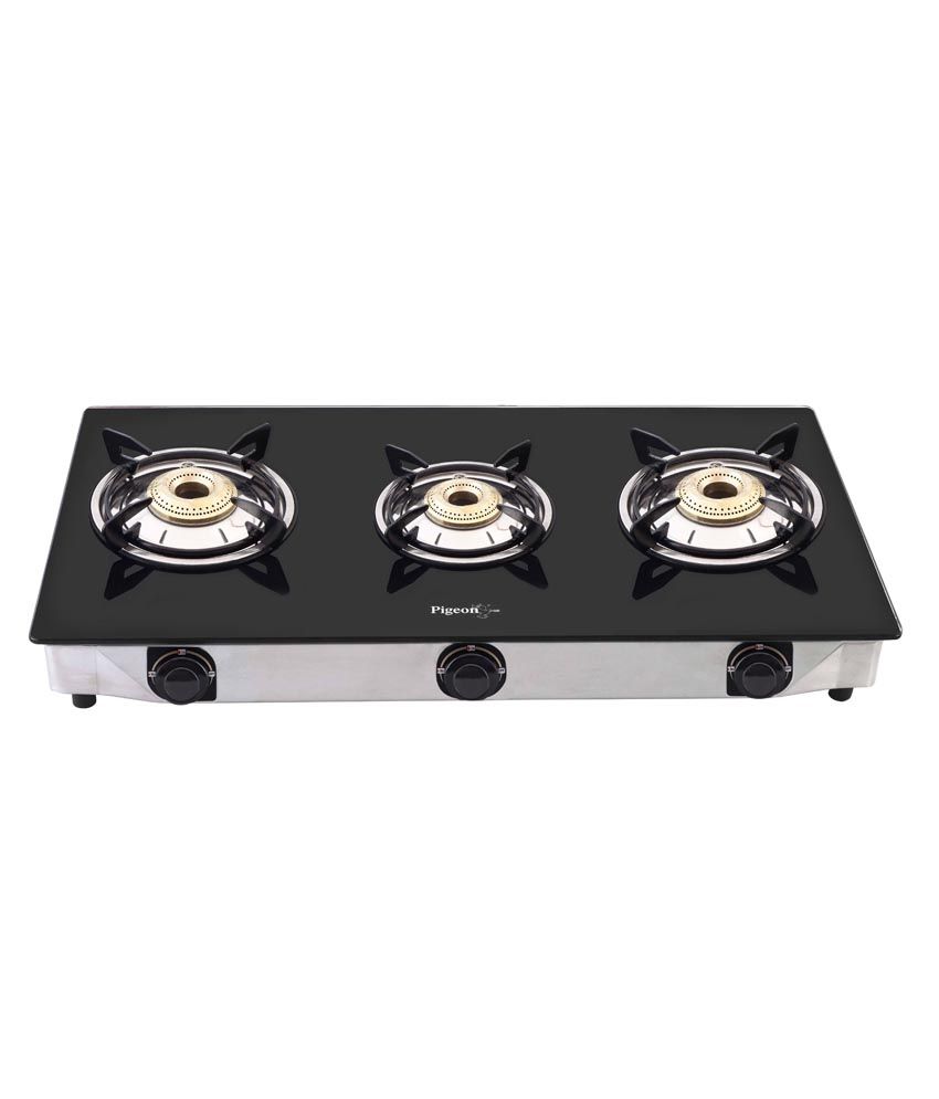 Pigeon 3 Burner Glass Top Gas Stove Favorite Price in India Buy