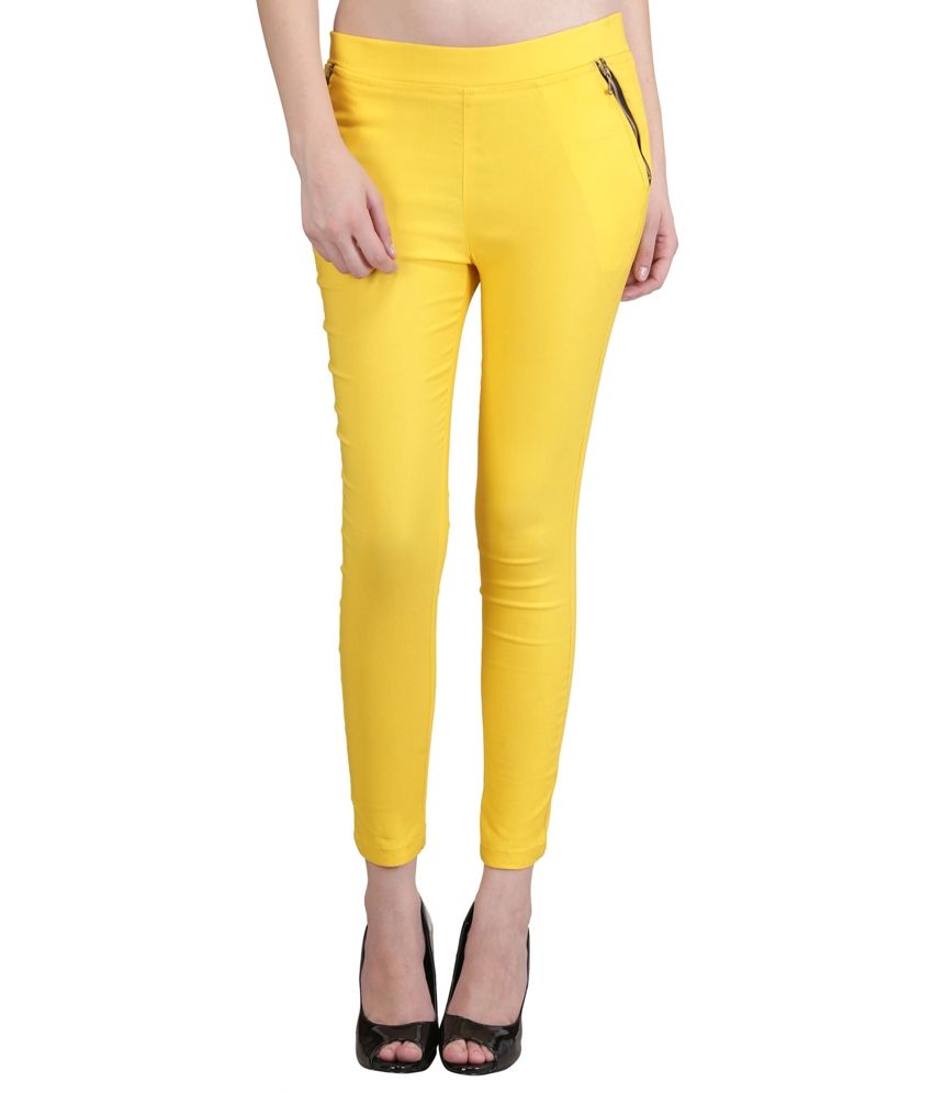 yellow jeggings