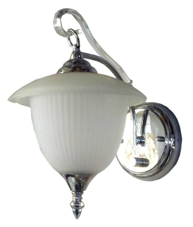 Ihearthomez White Glass Round Wall Light with Antique Design - 27 Watts: Buy Ihearthomez White ...