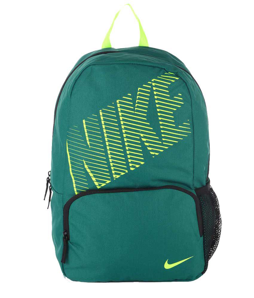 Nike Green Polyester Backpack - Buy Nike Green Polyester Backpack Online at Low Price - Snapdeal