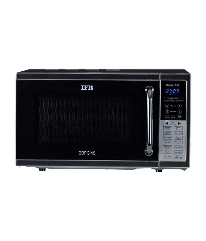 IFB 20 LTR 20PG4S Grill Microwave Oven Metallic Silver Price in India Buy IFB 20 LTR 20PG4S