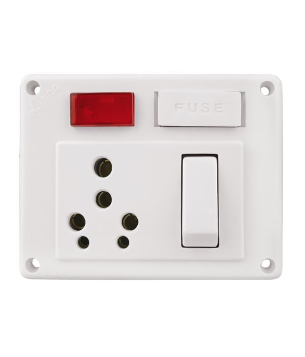 Lisha Hot Star 16 Amp Switch Socket Combined 5 In 1 Heavy Duty Buy Online Rs