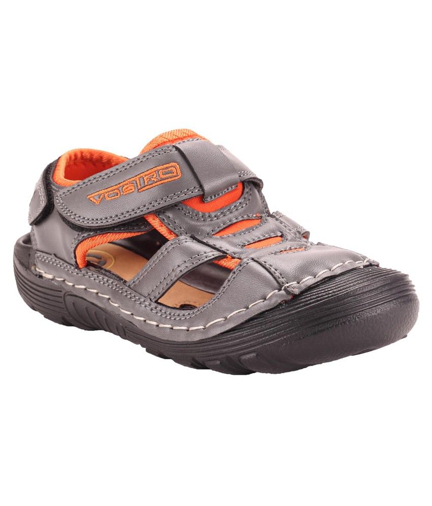 Vostro Gray  Orange Floter Sandals
