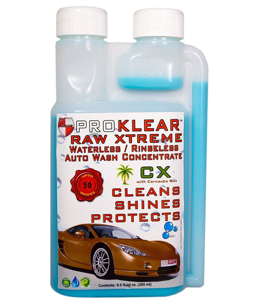 Proklear Raw Cx Rinseless Waterless Auto Wash Concentrate Car Shampoo
