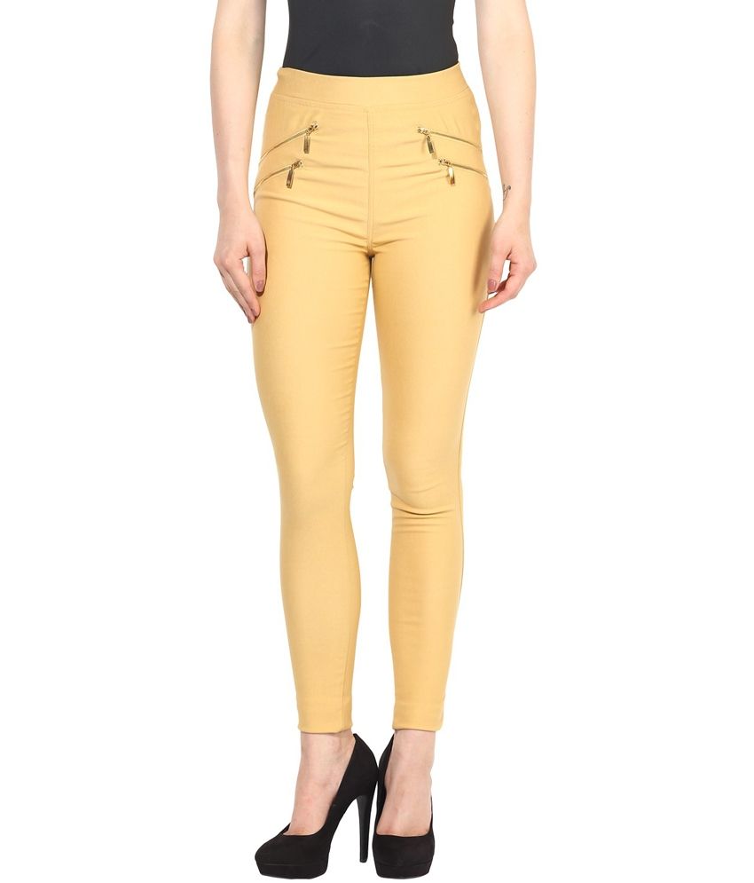 tan jeggings