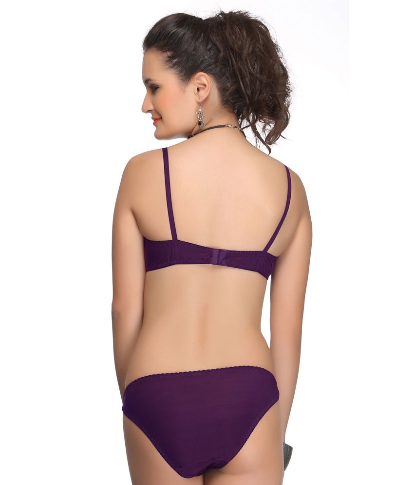 Buy Alishan Purple Bra Panty Sets Online At Best Prices In India