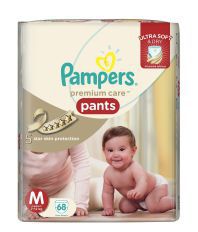 Pampers Premium Care Pants Diapers Medium Size 68 pc Pack