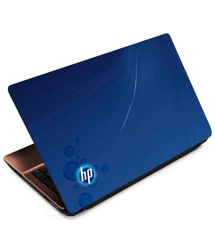 Finearts Multicolour Laptop Skin Hp On Blue Buy Finearts