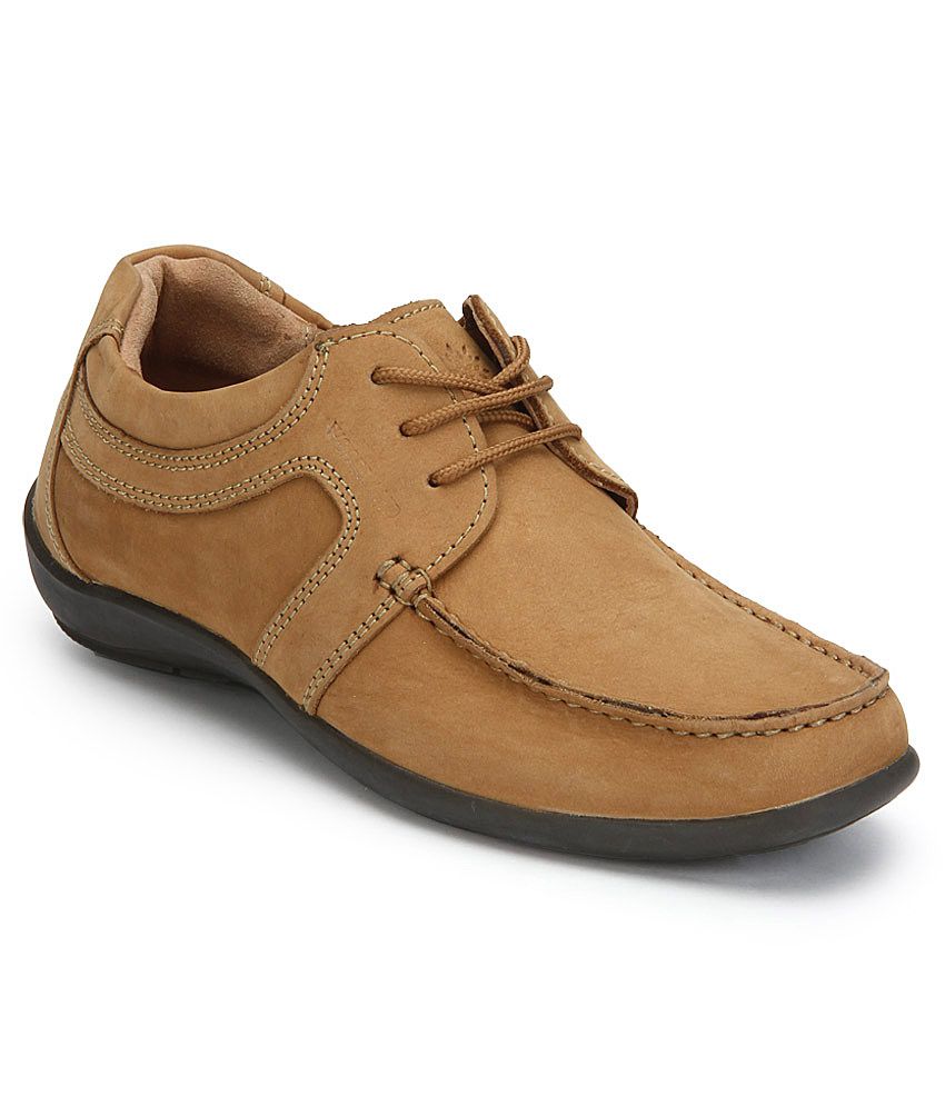 Buy Woodland Tan Smart Casuals Shoes on 