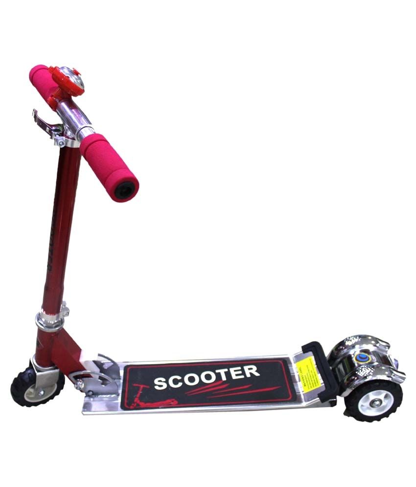 Scrazy Pink Roller Board 3 Wheel Scooter with Break Buy Scrazy Pink Roller Board 3 Wheel
