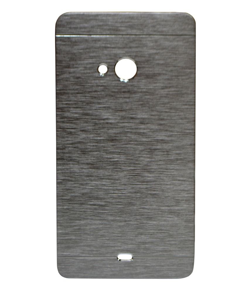 Shine Back Cover For Microsoft Lumia 535 - Silver - Buy Shine Back ...