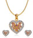 Oleva Heart Shaped Pendant Set