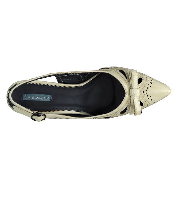 Catwalk Fabulous Beige Court Shoes