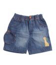 Nauti Nati Blue Safari Denim Shorts For Kids
