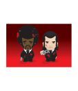 Vincent & Jules (Cartoon) (24 x 36 Inches)