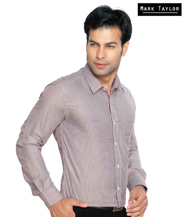 Mark Taylor Brown Shirt MTSH011224