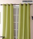Deco Window Plain Light Green Curtain