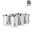 Mosaic Stainless Steel 6 Piece Glass Set