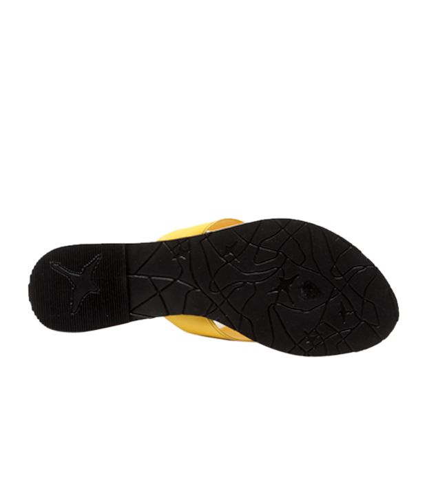 Pink Lively Yellow & Brown Slippers