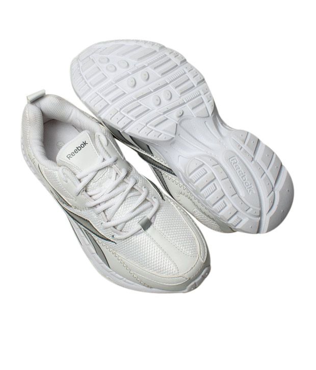 Reebok Advantage Runner White & Silver Sports Shoes