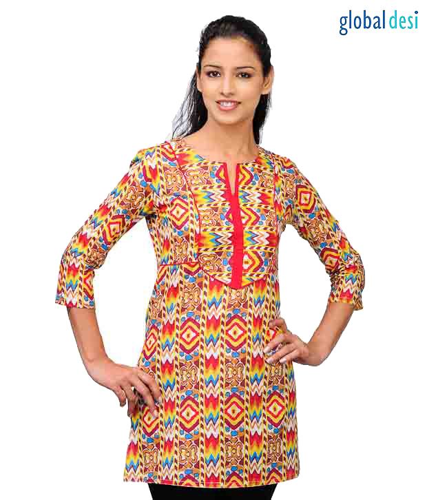 global desi sleeveless kurti