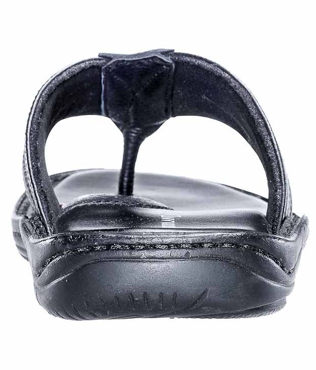 Woodland Active Black Slippers