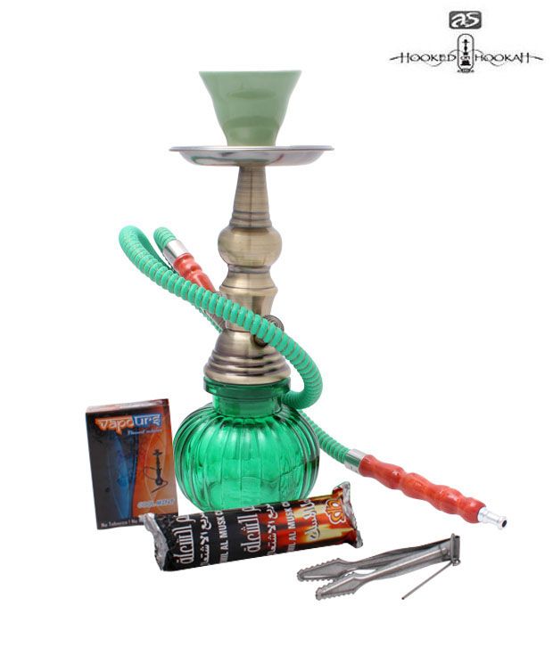 Hooked On Hookah Green Hookah Combo