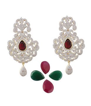 Styleos White Empress Earrings