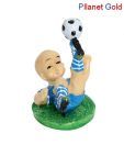 Pllanet Gold Polystone Playing Kid Showpiece