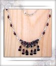 Designer Silver Inc. Brown Stone Studded Necklace