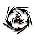 Panache Trendy Black Chakri Wall Clock