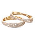 Ada Flora Inspired CZ Set Of 2 Bangles
