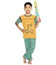 Yobro Green & Yellow Boys Nightsuit For Kids
