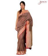 Gamini Mustard-Maroon Traditonal Banarsi Silk Saree