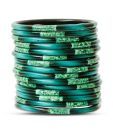 Aadya Modish Set Of Green Lac Bangles