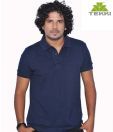 Tekki Navy Blue Collar  T Shirt