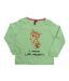 Quarter Spoon Vibrant Green Meow Sweatshirt For Kids