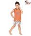 Yobro Orange & White Night Suit For Kids