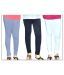 Good Way Grey-Black-White Pack Of 3 Leggings For Kids