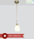 Renata LED Cool Opal Glass Pendant Light