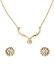 Pari Classy Rhinestone Studded Fancy Necklace Set