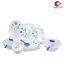 Crown Craft Floral White Dinner Set - 32 Pcs