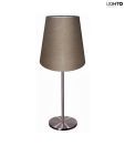 LightO Table Lamp With Fabric Shade-Brown
