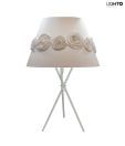 LightO Tripod Stand With Fabric Shade-White