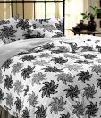 My Room White Printed Double Bed Set